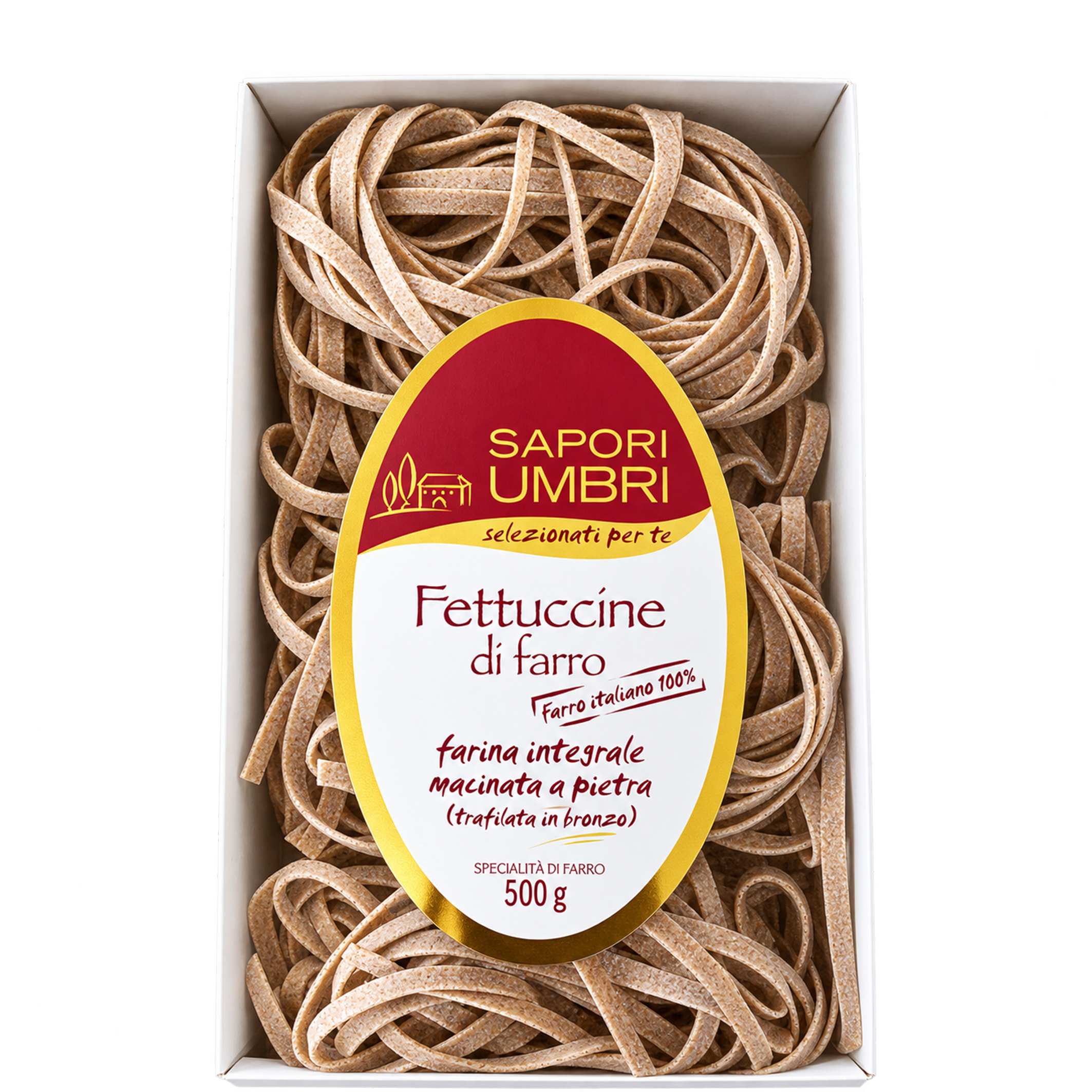 Fettuccine Orkiszowe - Sapori Umbri Fettuccine Orkiszowe Sapori Umbri 500g - obrazek 1