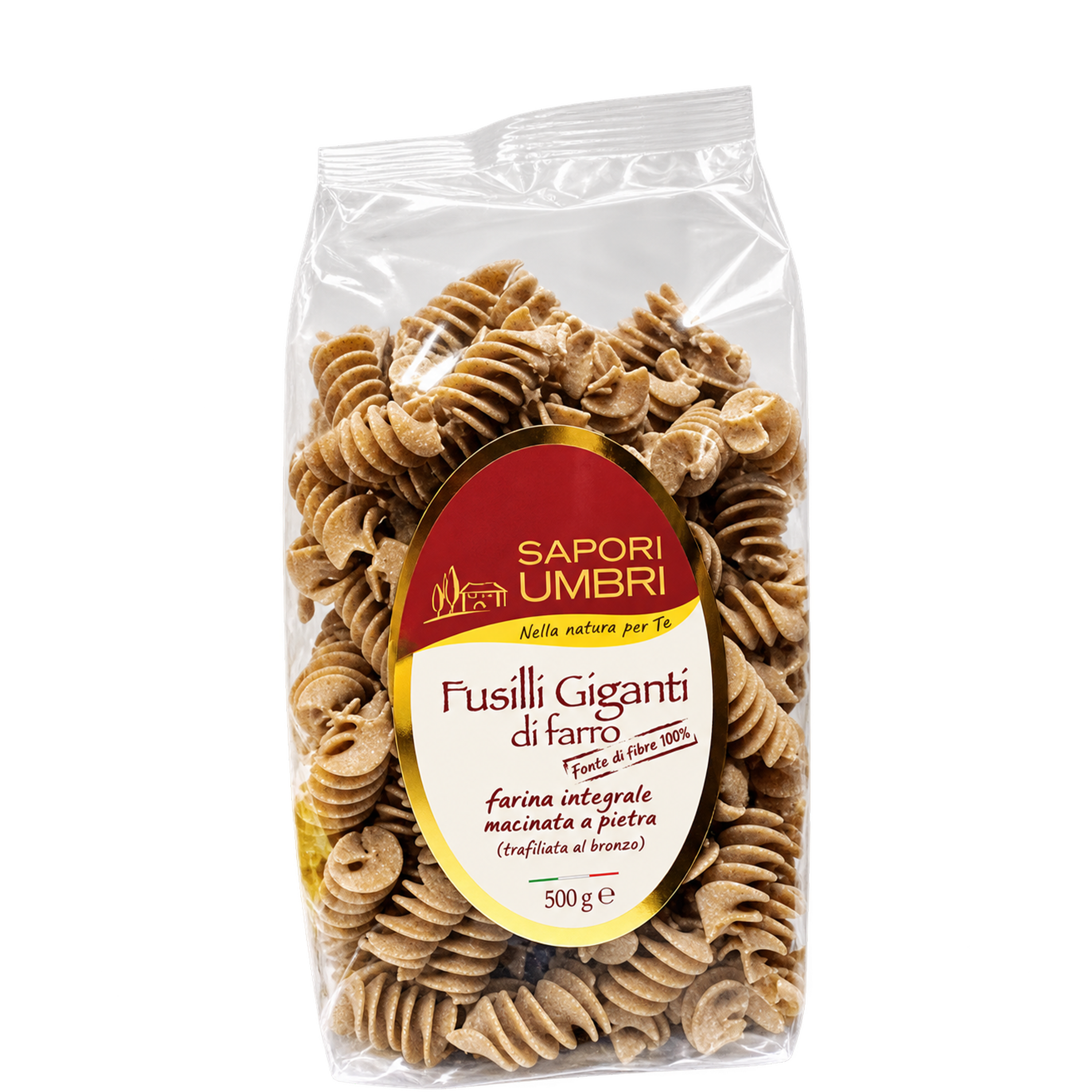 Fusilli Giganti Orkiszowe - Sapori Umbri Fusilli Giganti Orkiszowe Sapori Umbri 500g - obrazek 1