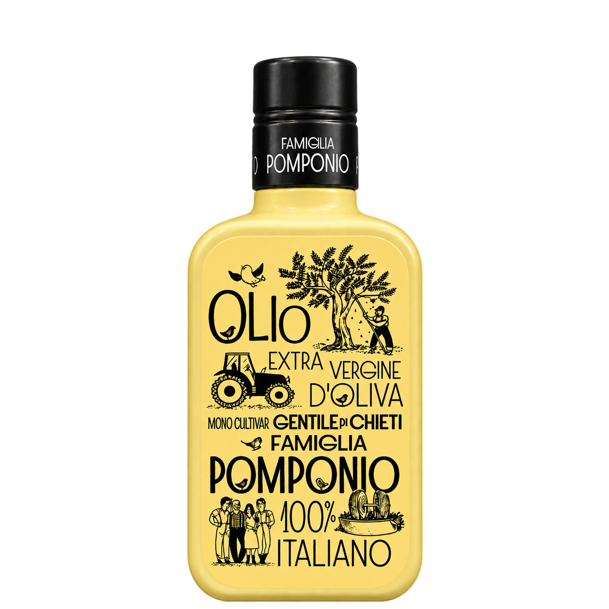 Olio Extra Vergine di Oliva Biologico Żółta Famiglia Pomponio 500 ml Olio Extra Vergine di Oliva Biologico Żółta Famiglia Pomponio 500 ml - obrazek 1