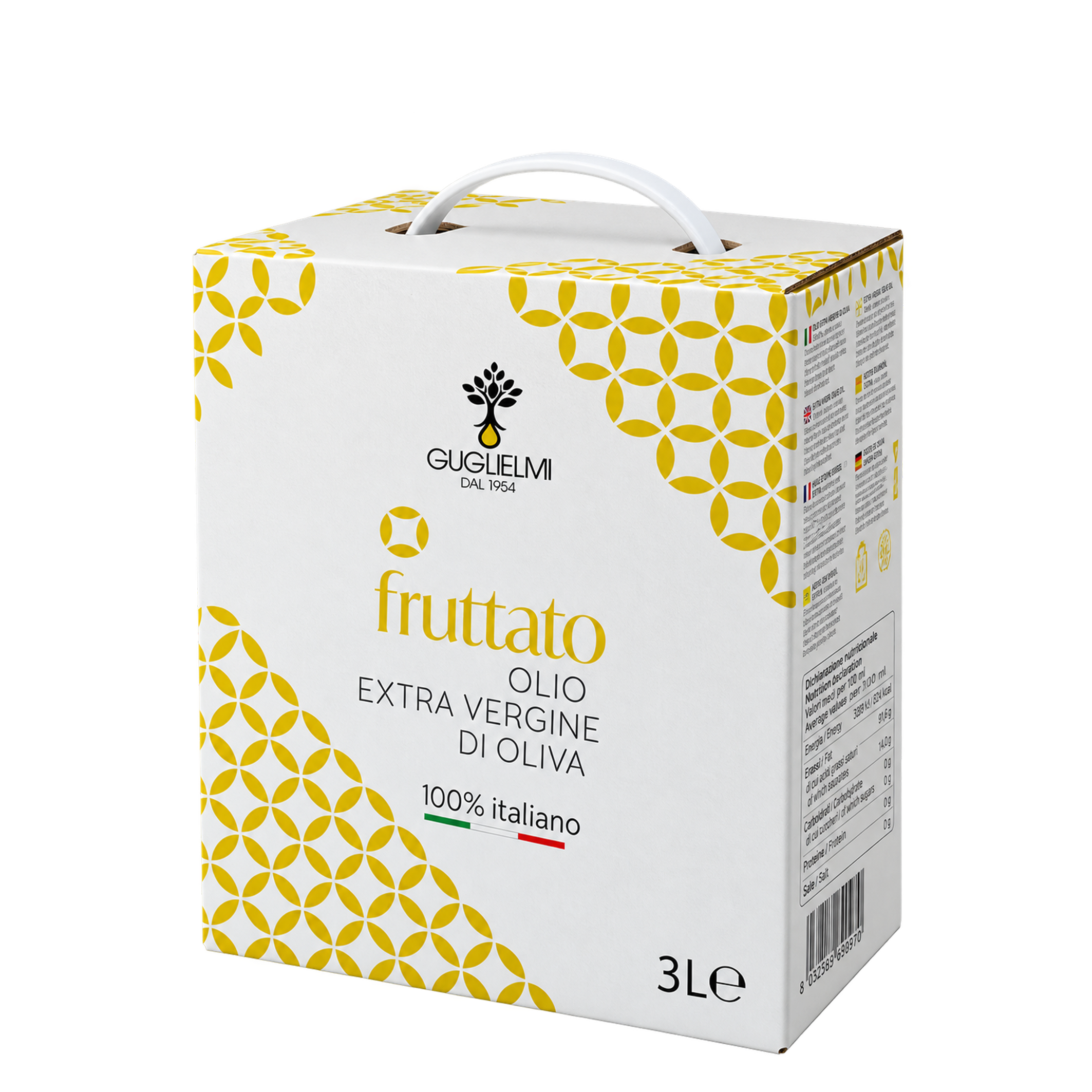 Olio Extra Vergine di Oliva Fruttato Guglielmi 3 L Olio Extra Vergine di Oliva Fruttato Guglielmi 3 L - obrazek 1