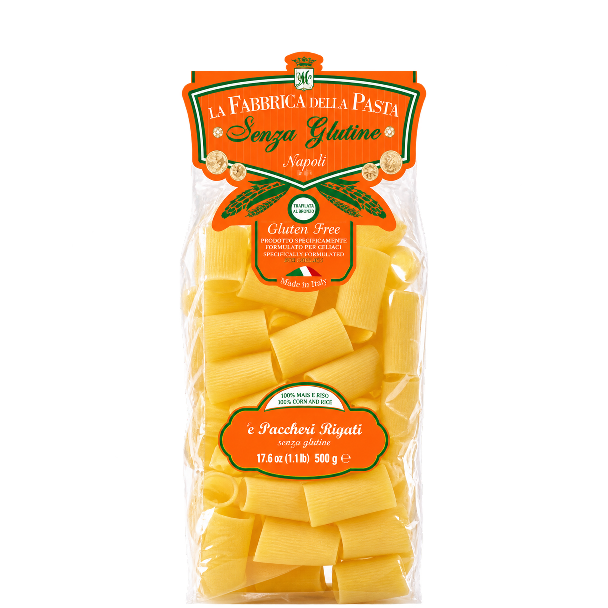 ePaccheri Rigati Bezglutenowe La Fabrica 500g Paccheri Rigati Bezglutenowe La Fabrica 500g - obrazek 1