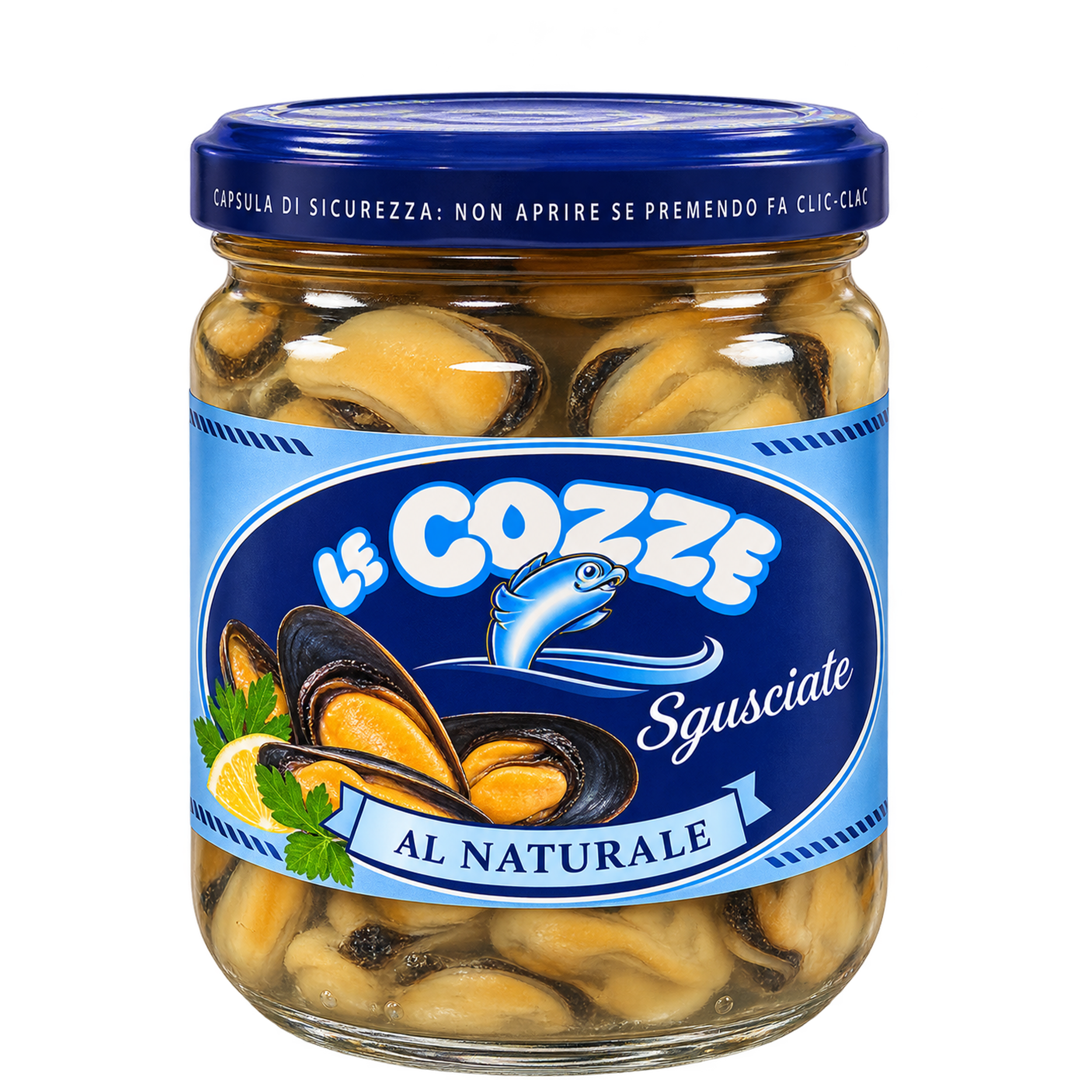 Małże w Zalewie Naturalnej 190 g L'Isola d'Oro Małże w Zalewie Naturalnej 190 g L'Isola d'Oro - obrazek 1