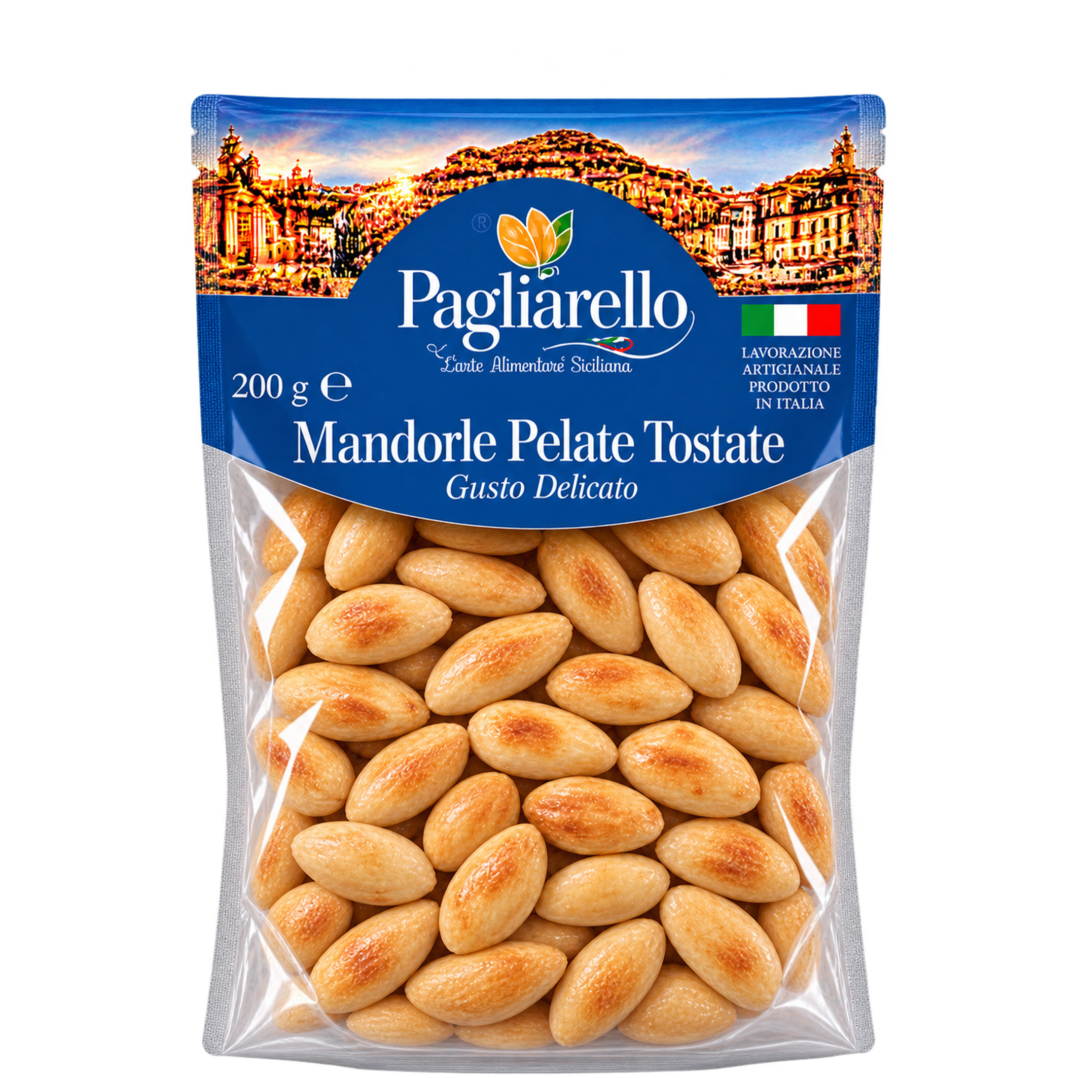 Migdały Blanszowane 200 g Pagliarello Migdały Blanszowane Prażone 200 g Pagliarello - obrazek 1