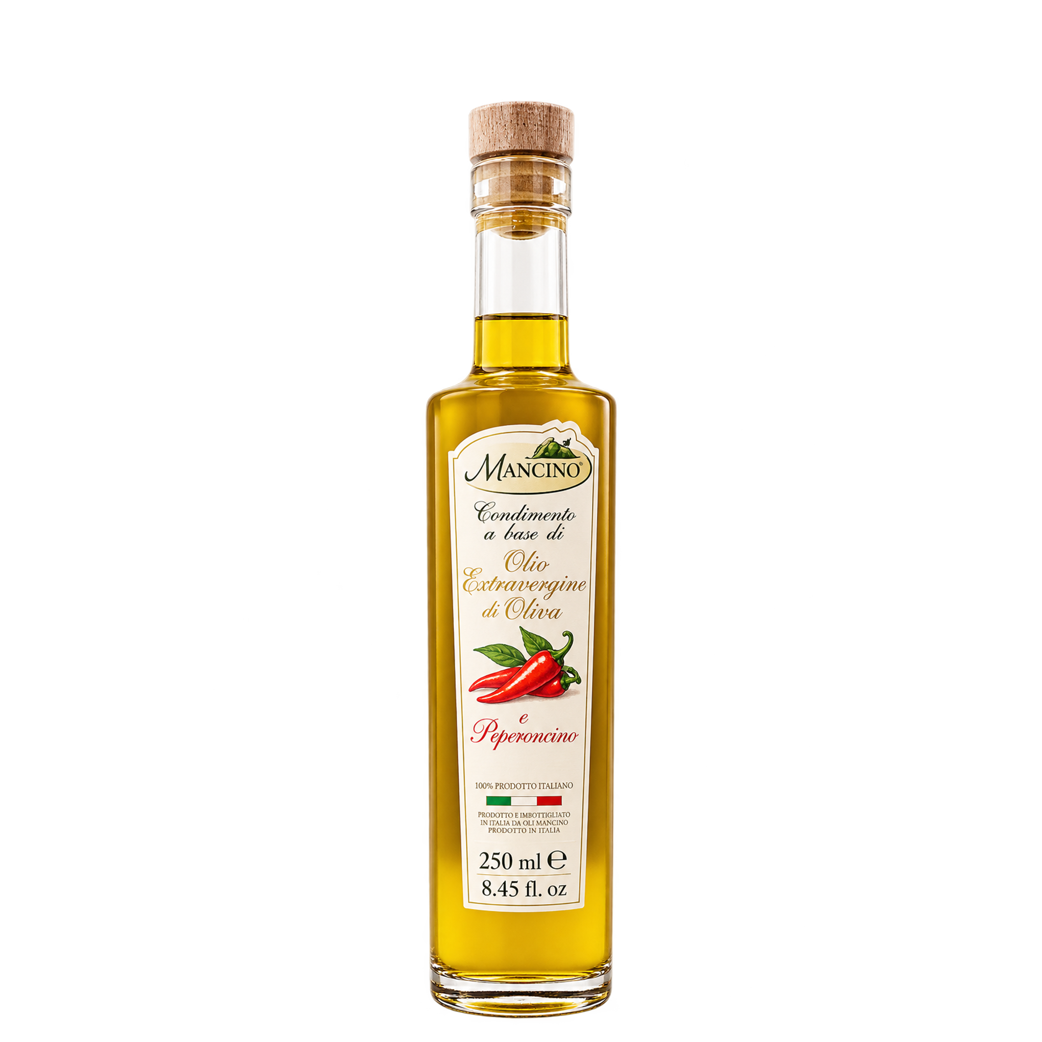 Olio ExtraVergine di Oliva e Peperoncino 250 ml Mancino Olio ExtraVergine di Oliva e Peperoncino 250 ml Mancino - obrazek 1